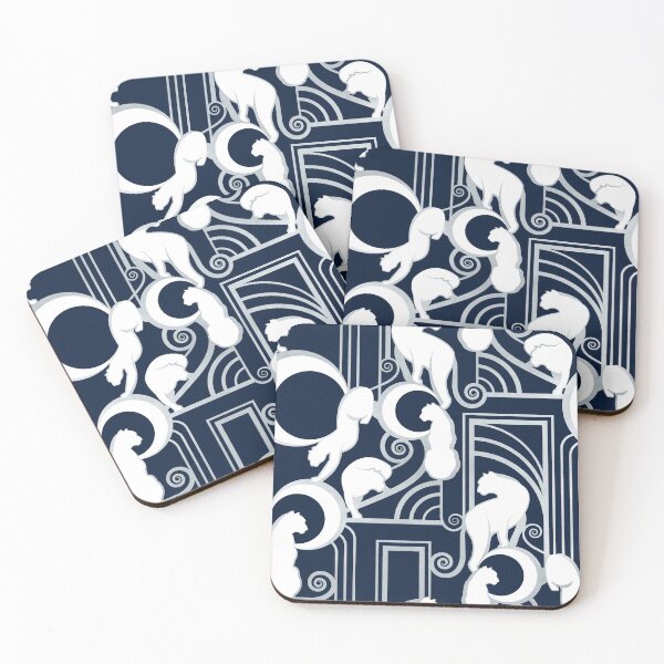 Item preview, Deco Gatsby Panthers // navy and silver designed and sold by SelmaCardoso.