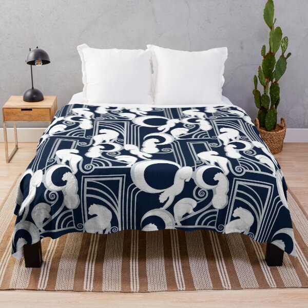 Item preview, Deco Gatsby Panthers // navy and silver designed and sold by SelmaCardoso.