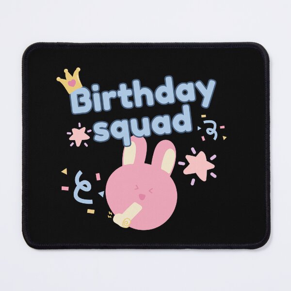 Item preview, Birthday squad Girl party - cute kawaii pink rabbit designed and sold by TNwandesignart.