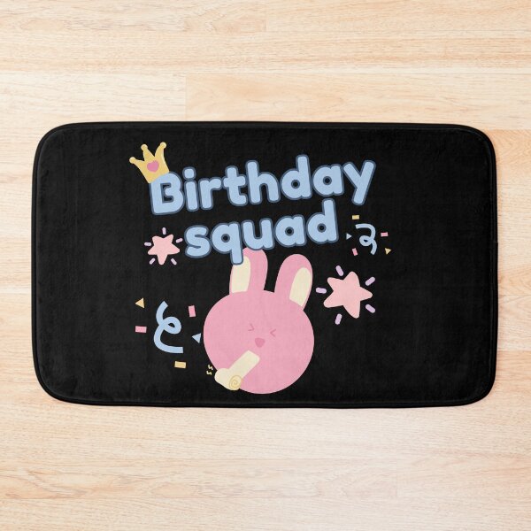Item preview, Birthday squad Girl party - cute kawaii pink rabbit  designed and sold by TNwandesignart.