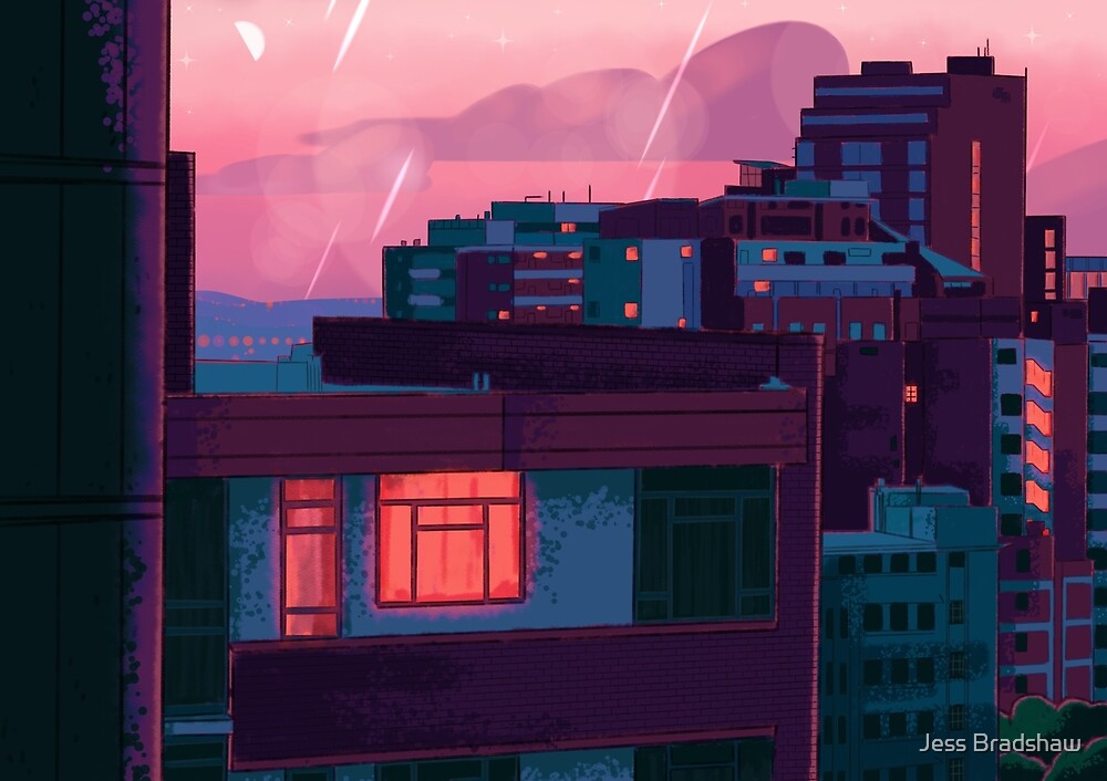 &ldquo;Glowscape " by Jess Bradshaw | Redbubble