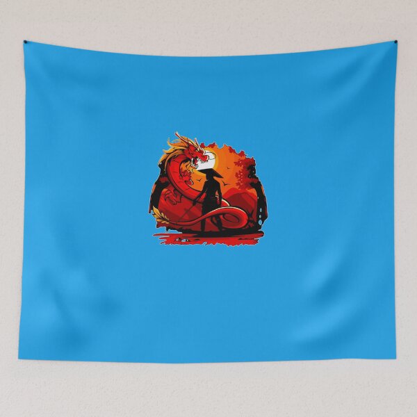 Item preview, Shadow Samurai Fighting Dragon. Classic t-shirt designed and sold by Herthaommer.