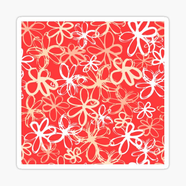 Item preview, Bright Floral Flower Botanical pattern designed and sold by Nicola-Rowe.