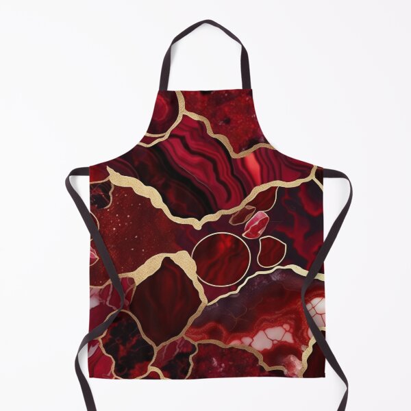 Item preview, Dark Red Marble Geode with Veins of Gold designed and sold by BirdsnStuff.