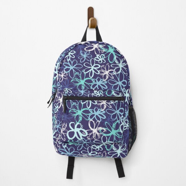 Item preview, Blue Floral Flower Botanical pattern designed and sold by Nicola-Rowe.