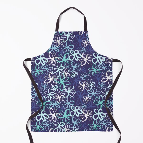Item preview, Blue Floral Flower Botanical pattern designed and sold by Nicola-Rowe.