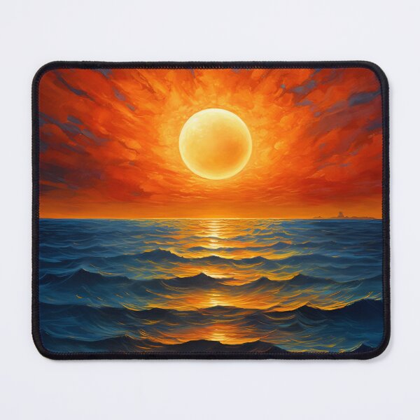 Item preview, Sunset over the sea - Optical illusion designed and sold by Jackflash2023.