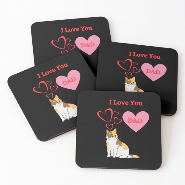 Item preview, I love you dad designed and sold by CuteCatsCoffee.