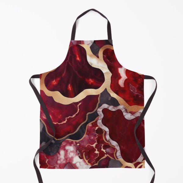 Item preview, Dark Red Marble Geode with Veins of Gold designed and sold by BirdsnStuff.