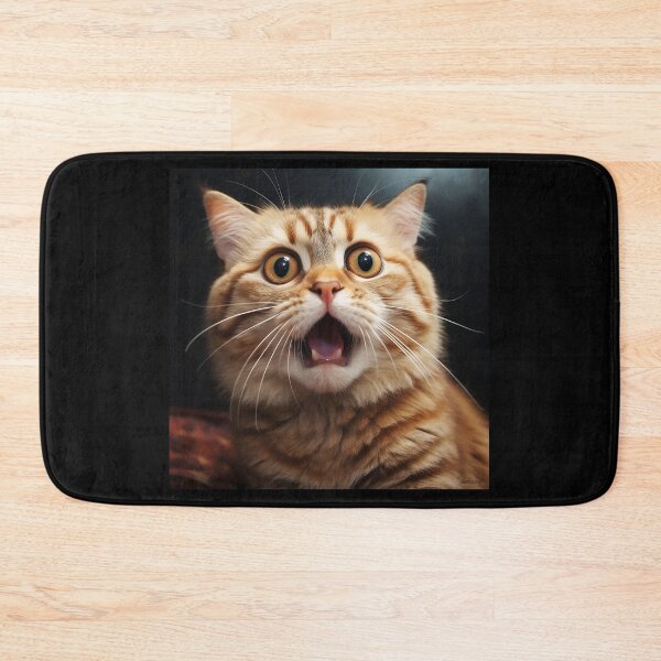 Item preview, Cute surprised cat designed and sold by SameeraDammeyer.