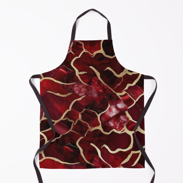 Item preview, Dark Red Marble Geode with Veins of Gold designed and sold by BirdsnStuff.