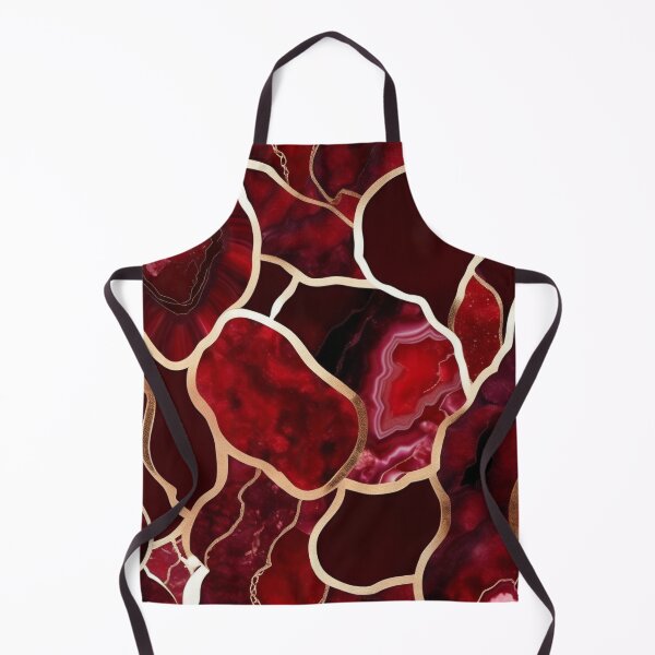Item preview, Dark Red Marble Geode with Veins of Gold designed and sold by BirdsnStuff.