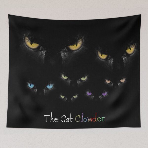 Item preview, Clowder of cats in the dark with slogan designed and sold by simonbratt.