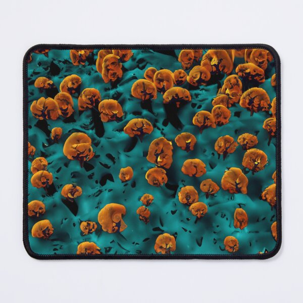 Item preview, Abstract Teal And Golden Pattern Bacteria Microscopic Mushroom Effect designed and sold by Moonsiess.