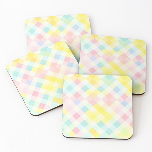 Item preview, Vibrant Checkered Illustration on Pastel designed and sold by pattern-atelier.