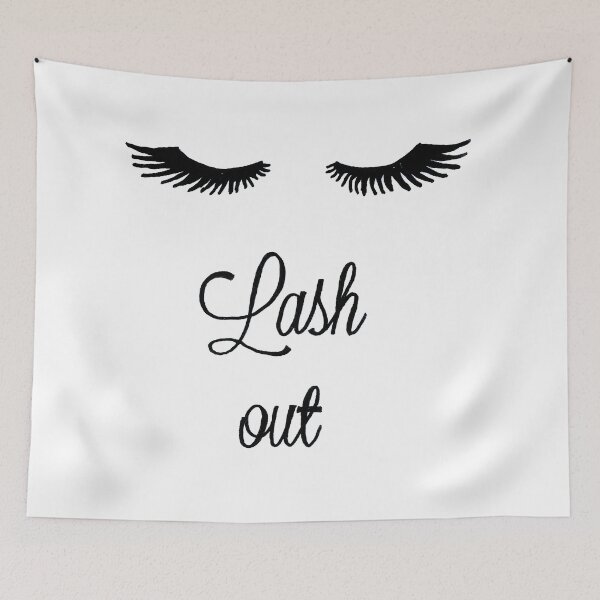 Item preview, Lash Out Woman Eyelashes Quotes designed and sold by HighArtDesigns.