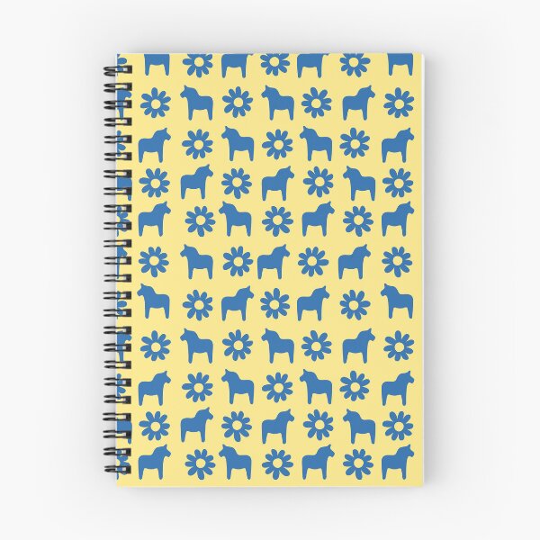 Item preview, Swedish dala horse dalahast dalarna sweden dalahäst sverige dalecarlian yellow blue designed and sold by blomastudios.