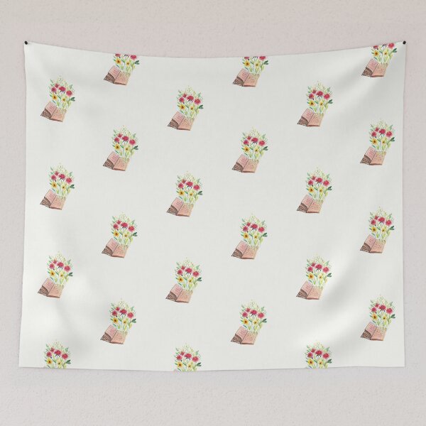 Item preview, Open Book With Flowers   designed and sold by shroukart.