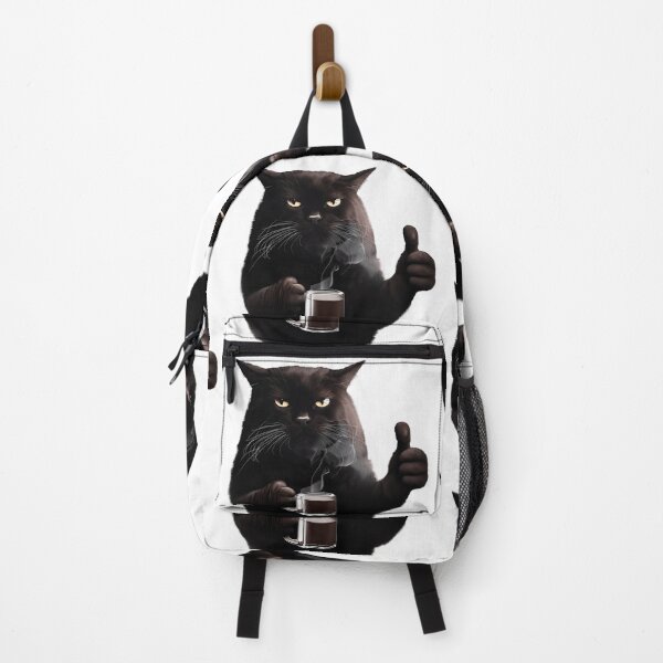 Item preview, Bossy Black Cat Coffee Thumbs-Up designed and sold by Pixel4Art.
