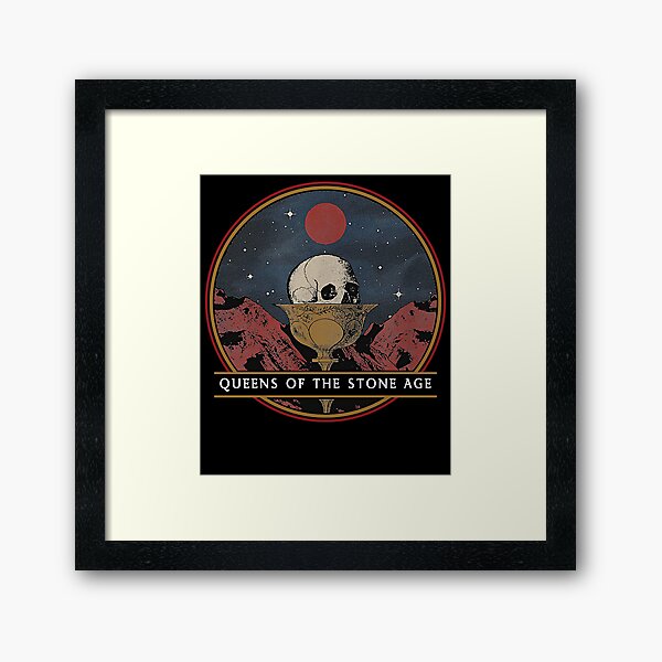 Queens of the Stone Age Chalice & Skull Framed Art Print