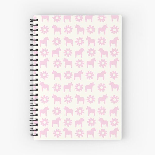Item preview, Swedish dala horse dalahast dalarna sweden dalahäst sverige dalecarlian cream pastel pink designed and sold by blomastudios.