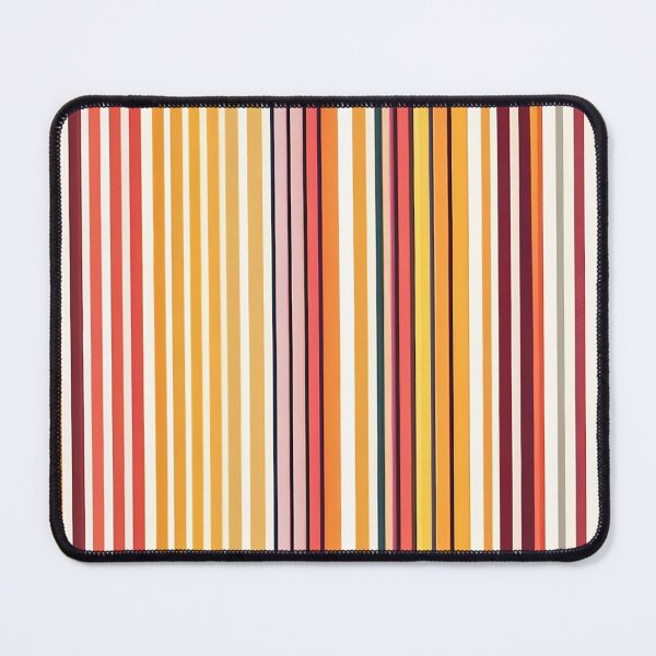 Item preview, Warm-Toned Vibrant Barcode Scanlines Art designed and sold by pattern-atelier.