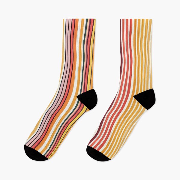 Item preview, Warm-Toned Vibrant Barcode Scanlines Art designed and sold by pattern-atelier.