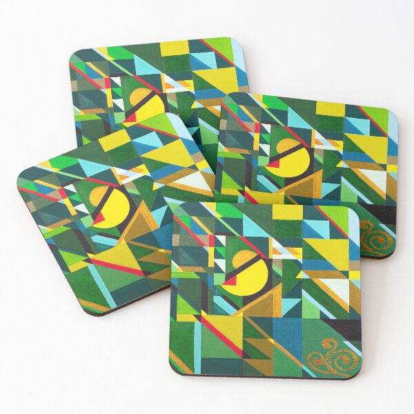 Item preview, Handmade abstract geometric painting designed and sold by FacesStudioUA.