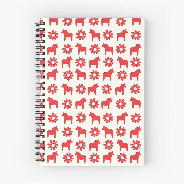 Item preview, Swedish dala horse dalahast dalarna sweden dalahäst sverige dalecarlian cream red designed and sold by blomastudios.