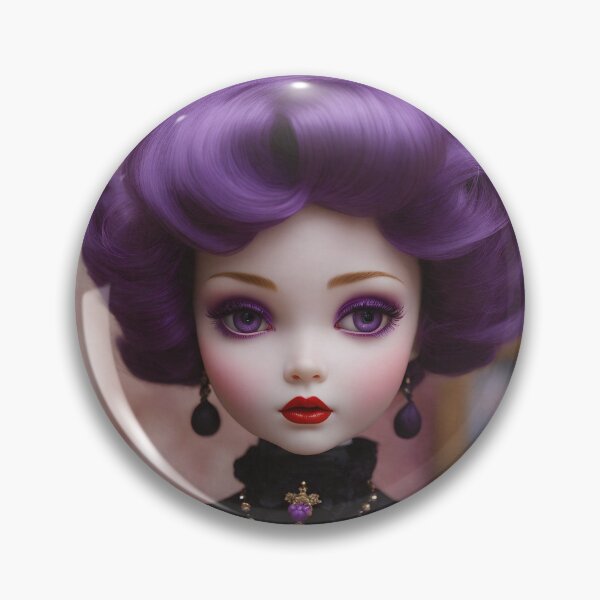 Item preview, Purple Haired Goth Dolly Daydream designed and sold by Tau Tia L Douglass.