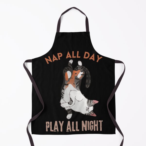 Item preview, Nap all Day, Play all Night - Calico Cat - Gifts for cat lovers designed and sold by FelineEmporium.