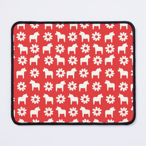 Item preview, Swedish dala horse dalahast dalarna sweden dalahäst sverige dalecarlian red cream designed and sold by blomastudios.