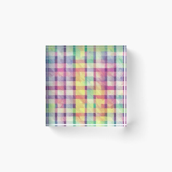 Item preview, Pink-Toned Vibrant Checkered Design designed and sold by pattern-atelier.