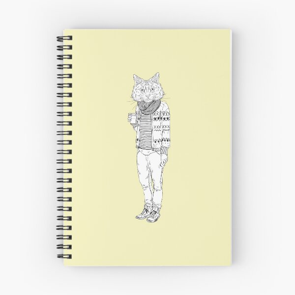 Item preview, Funny Hipster Cat Drinking Coffee Design designed and sold by SoNifty.