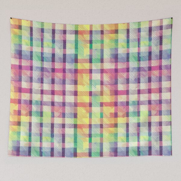 Item preview, Pink-Toned Vibrant Checkered Design designed and sold by pattern-atelier.