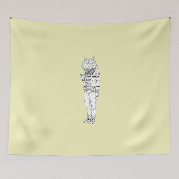 Item preview, Funny Hipster Cat Drinking Coffee Design designed and sold by SoNifty.