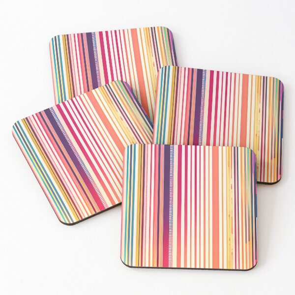 Item preview, Warm-Toned Watercolor Barcode Art designed and sold by pattern-atelier.