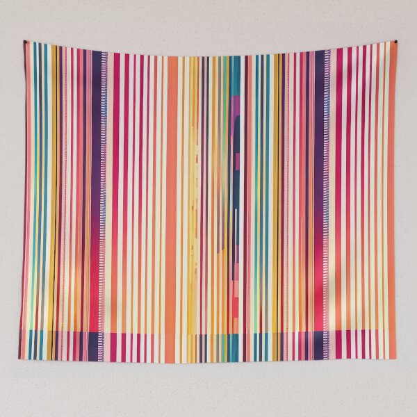 Artikelvorschau, Warm getönte Aquarell-Barcode-Kunst entworfen und verkauft von pattern-atelier.