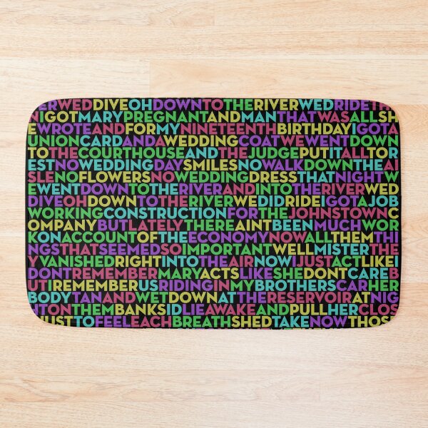 Item preview, The River - Bruce Springsteen (lyrics) v.1 designed and sold by x1brett.