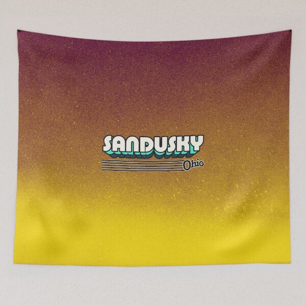 Item preview, Sandusky, Ohio | Retro Stripes designed and sold by retroready.