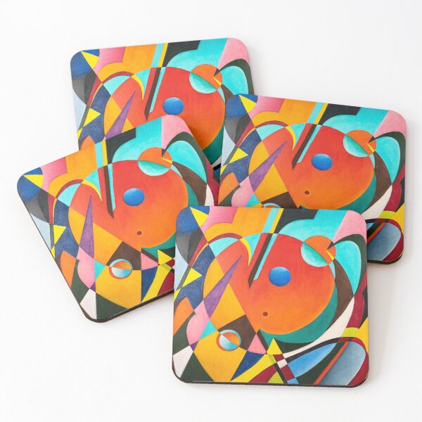 Item preview, Cuadro geométrico abstracto hecho a mano. designed and sold by FacesStudioUA.