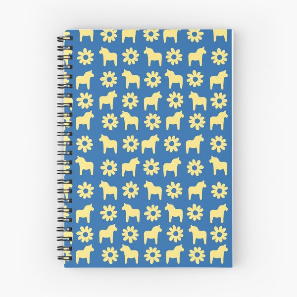Item preview, Swedish dala horse dalahast dalarna sweden dalahäst sverige dalecarlian blue yellow designed and sold by blomastudios.