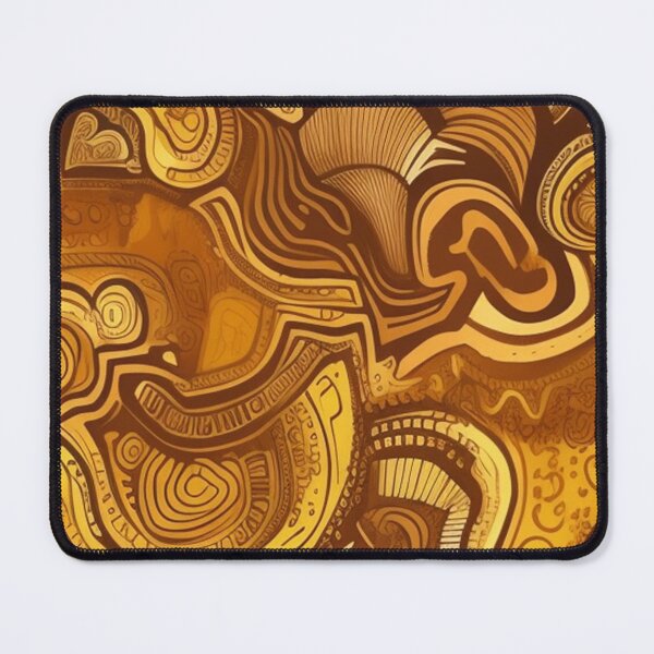 Item preview, Gold brown abstract designed and sold by Roxburylane.