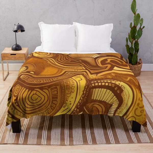 Item preview, Gold brown abstract  designed and sold by Roxburylane.