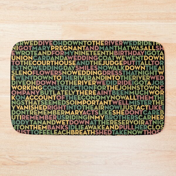Item preview, The River - Bruce Springsteen (lyrics) v.3 designed and sold by x1brett.