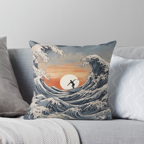 Item preview, Surfing The Great Wave in the style of Hokusai designed and sold by Ameiva-Apparel.