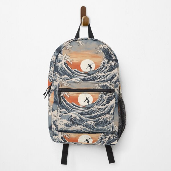Item preview, Surfing The Great Wave in the style of Hokusai designed and sold by Ameiva-Apparel.