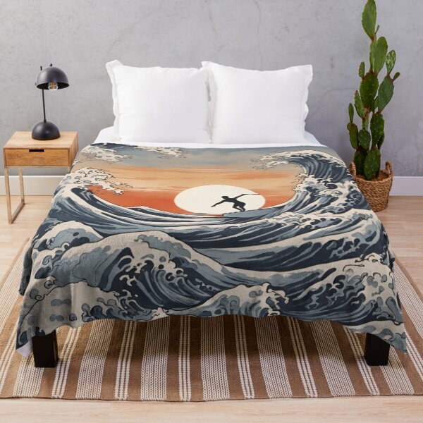 Item preview, Surfing The Great Wave in the style of Hokusai designed and sold by Ameiva-Apparel.