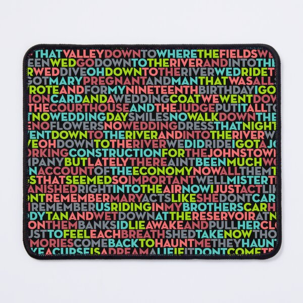 Item preview, The River - Bruce Springsteen (lyrics) v.4 designed and sold by x1brett.