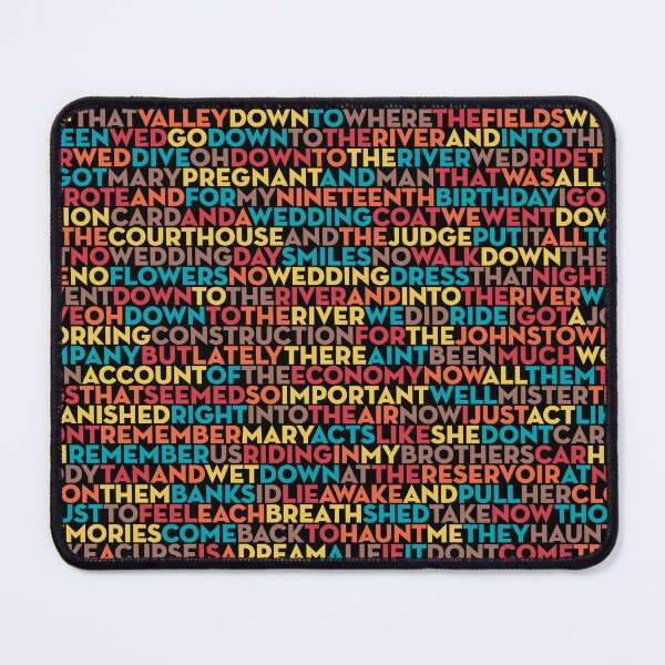 Item preview, The River - Bruce Springsteen (lyrics) v.5 designed and sold by x1brett.